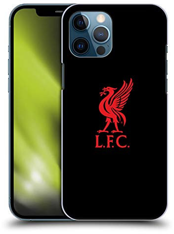 Head Case Designs Officially Licensed Liverpool Football Club Red Logo On Black Liver Bird Hard Back Case Compatible With Apple iPhone 12 Pro Max
