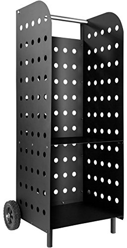 tectake 400586 Vedvagn vedkärra extra bred