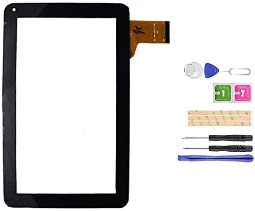 LADYSON Écran de rechange pour tablette MID M9100 9 9 avec écran tactile numériseur en verre complet avec outils de réparation gratuits