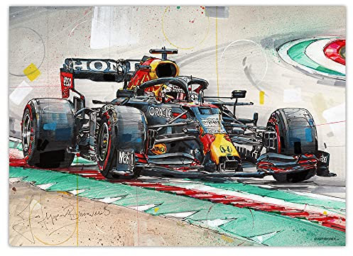 JosHoppenbrouwers Max Verstappen Poster, ungerahmt, 50 x 70 cm