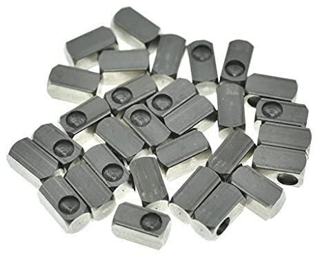 Dopro 30 Stück Edelstahl Tremolo Brücke Saiteneinsatz Block Lock Klemmblöcke passend für FR