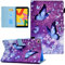 AUSMIX iPad Case, PU Leather Smart Stand Wallet with Auto Sleep/Wake for iPad 9.7 Inch, Purple Butterfly