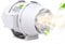 4 Inch Extractor Duct Fan ABS Inline Extractor Fan 95mm Workshop Dust Fume Air Extractor Fan Air Circulation for Hotels Restaurants Malls Office Gym Vents Grow Tents Basements Home Use Bathroom