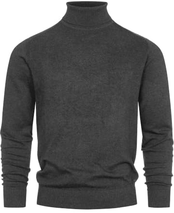 Indicode Herren Eldo Feinstrickpullover aus 80% Baumwolle mit Rollkragen | Klassischer Rollkragenpullover für Alltag und Business, Strickoberteil, Herrenpullover, Freizeitpullover, Pullover für Männer