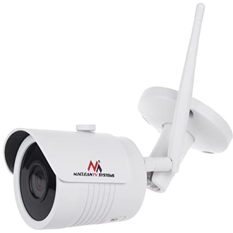 Maclean MCTV-516 Telecamera di sorveglianza WiFi IP/IPC, confezione da 4 5MPx per interni ed esterni, LED a infrarossi per osservazione notturna, IP67 (1,telecamera)