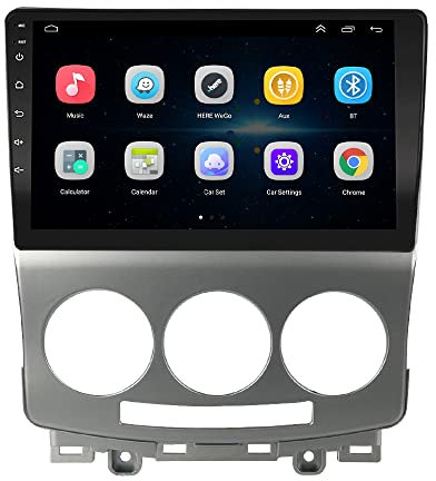 LEXXSON Wireless Carplay Radio Android Auto für Mazda 5 2005-2010 mit 9 Zoll kapazitivem Touchscreen SWC GPS Navigation Bluetooth WiFi USB Player 2G DDR3 auf 32G NAND