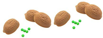 Toyvian 2 Pièces 3 Jouets Noix Assistant Zhus Jeu De Trois Coquilles Tour De Coquille Astuce Enfant La