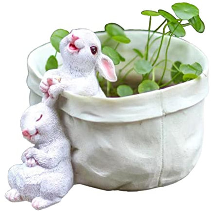 Kaninchen Blumentopf Hase Sukkulenten Pflanzgefäß Gartentopf Ostern Sukkulenten Pflanzgefäß Gartentopf Dekorative Pflanztöpfe Für Ostern Kunstdekor Kaninchen Gartentöpfe Kaninchen Topf Pflanzgefäß
