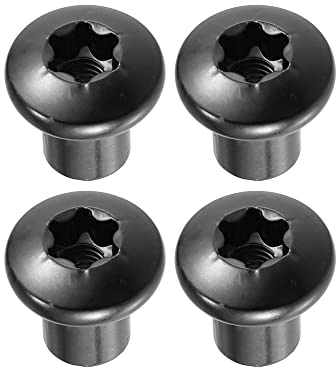 X AUTOHAUX Türscharniermuttern Schlossbolzen Für Jeep Wrangler JK18 4 Stück | Material: Stahl, Farbe: Schwarz, Gesamtlänge: 18x19mm, Stemlänge: 12mm, OD: 19mm, SD: 11mm
