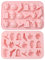 UR URLIFEHALL 2 Pcs Halloween thème silicone moule chapeau de sorcière araignée chauve souris fenêtre crâne moule bricolage gâteau décoration chocolat fabrication de bonbons