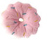 fuik Donut Quietschendes Plüsch-Hundespielzeug, Bissfestes Hundespielzeug, Sicheres Zähneknirschen für Heimtierbedarf (Rosa)