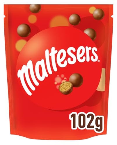 Maltesers Schokokugeln mit luftigem Knusperkern, Schokolade Snack, 1 Packung (1 x 93g)