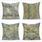 IESUTA Kissenbezug 80x80cm 4er Set Dekokissen Kissenbezüge,Abstrakt Sofakissen Kissenhülle Quadratische Samt Deko Kissen Couchkissen Wohnzimmer Zierkissenbezüge für Garten Sofa Stuhl