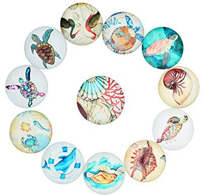 NUOBESTY 10mm Toppe in a Tema Vita 20 Pezzi Set di Gioielli Creazione Artigianato Decorazione Accessori