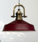 Bamyum Asletl-Finke Hängelampe Industrial Vintage Ø41 cm, Pendelleuchte für Küche und Esstisch, Wohnzimmerlampe, Bordeaux Metall