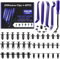 Uolor 265 Stück Befestigungsclips Auto Clips Set, 6 Arten Türverkleidung Clips Nylon Stoßstange Spreiznieten Karosserie Clips Kunststoffniete Auto Befestigung Clips mit Demontage Werkzeuge