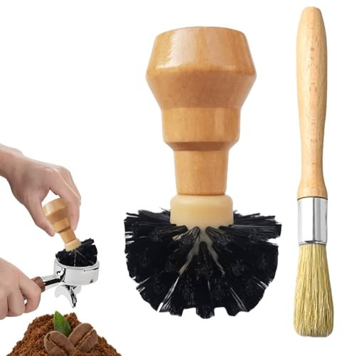Asfrode Barista Pinsel, Kaffeemühle Reinigungsbürste, Kaffeepinsel, Espresso Pinsel Kaffee Pinsel Kaffeepinsel für Siebträger Maschinen Kaffeevollautomaten Kaffeemühle Espressomaschine