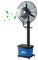 Preferspace Outdoor Misting Oscillating Pedestal Fan with 3 Speeds, Black Cooling Fan for Backyards, Patios and More, 45L Large Capacity Tank