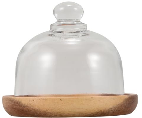 CIYODO Mini Cake Stand with Dome Lid for Desserts and Pastries Elegant Display Plate for Parties Weddings and Home Decor