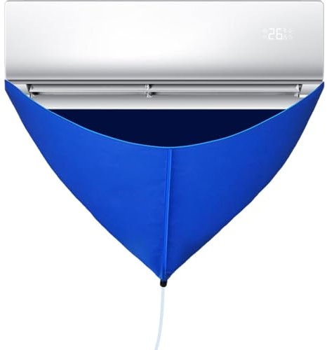 Cubierta Limpieza Aire Acondicionado,Bolsa Limpieza Aire Acondicionado Con Tubería Agua Y Cepillo,Kit De Limpieza De Aire Acondicionado Montado En La Pared Para El Hogar Para Lavado Polvo