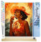Figured'Art Peinture par Numéro Adulte avec Cadre Femme buvant un verre Art Déco - Activité Manuelle Kit de Loisir Créatif DIY Numéro d'Art Complet - 40x50cm avec châssis en bois à monter