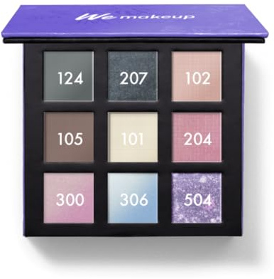 We Make-Up As Palette – Summer (124,207,102,105,101,204,300,306,504) – 9 ombretti colorati ultra pigmentati di lunga durata con specchio