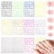 12 Sheets Old English Letter Numbers Nail Stickers - Holographic English Font Letters for DIY Nail Decoration