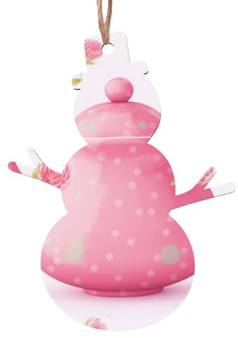 Teapot Christmas Ornaments Snowman Shape Christmas Tree Ornaments with Ropes Wooden Hanging Ornaments Xmas Holiday Decorations for New Year Party Christmas Decorations