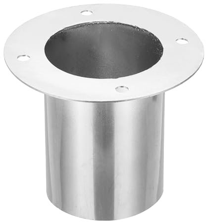 PATIKIL Flangia Collegamento Condotto 3, Flangia Scarico Tubo Dritto, Collare Condotto Tubo Flessibile Acciaio Inossidabile per Sistemi Riscaldamento, Raffreddamento, Ventilazione, Hvac
