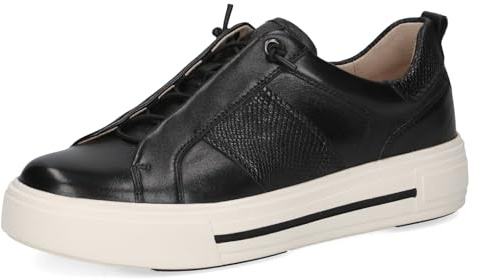 Caprice Damen Sneaker flach aus Leder Plateau