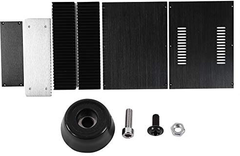 ANKROYU WA92 Amplifier Case, Aluminum Alloy Thick Plate Front Rear Panel Enclosure Chassis Box, Audio Power Amplifier Enclosure Case for Audio Amplifier