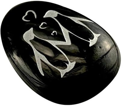 Positivity Pebble, A Little Pocket Hug Decoration, Positive Pocket Hug Engraved Keepsake Pebble Ornament For Birthday Favor, Black