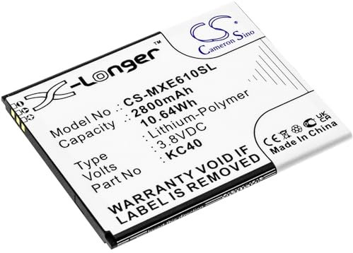 Eotdoo - Replacement battery for Motorola (2800 mAh, part number: KC40)