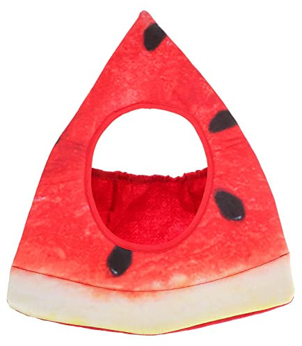 DEARMAMY Wassermelone Kostüm Kopfbedeckung Dekoration Party Obst Hut Rot