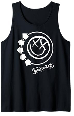 Offiziell Blink 182 Smile Rock Music Artwork Tank Top