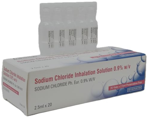 Sodium Chloride Inhalation Solution 2.5 ml x 20 | Isotonic Sterile | Nebuliser Solution | Sterile Solution