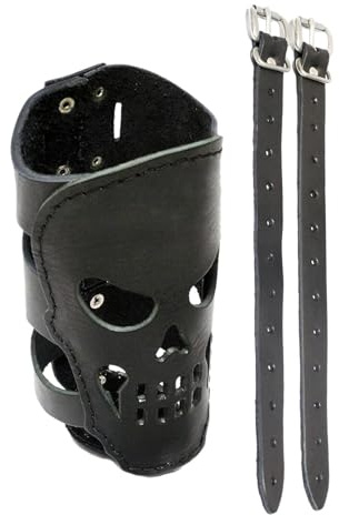 Portavasos para moto - Portavasos calavera universal ATV con cinturones, organizador para botella de manillar para scooter de bicicleta, de equitación novedad para motociclistas