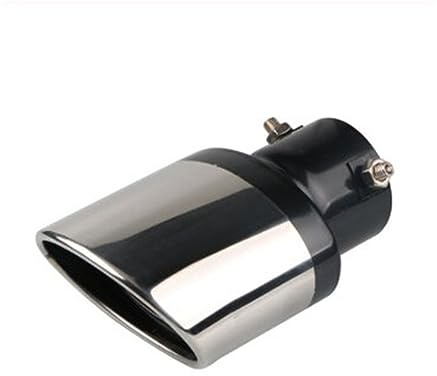 Turbo Tip 63mm Universal Car Rear Tail Throat Liner Exhaust Muffler Accessories For Peugeot 206 207 208 307 308 407 408 508 2008 3008 4008(Straight)