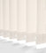 STRETTON IVORY MADE TO MEASURE VERTICAL BLIND REPLACEMENT SLATS Polyester 89mm (3.5) WIDE FREE WEIGHTS & CHAIN INCLUDED