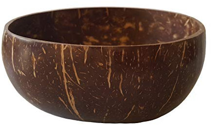 Asiastyle Kokosnuss Schale | Coconut Bowl | Vegan Bowl | 1 Schale, innen und außen poliert | 100% natürlich (1)