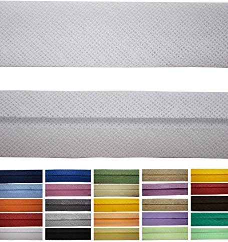 Roban Fashion Baumwoll Schrägband 40mm breit Textilband Blende in 24 Farben
