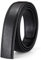 Nelbons Herren Gürtel Ratsche Automatik Gürtel für Männer 35mm Breit Ledergürtel, Ohne Schnalle (Schwarz N0, Länge 160cm Geeignet für 30-58 taille)