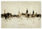 artboxONE Poster 60x40 cm Städte/Stockholm Stockholm Sweden Skyline Sepia - Bild Stockholm Painting Skyline