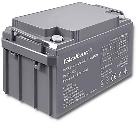 QOLTEC 53037 Qoltec Baterija AGM 12V 65Ah Max.19.5A