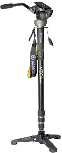 VANGUARD VEO 2S AM-264TV Monopode avec Panorama vidéo VEO 2 PH-13 Noir/Gris