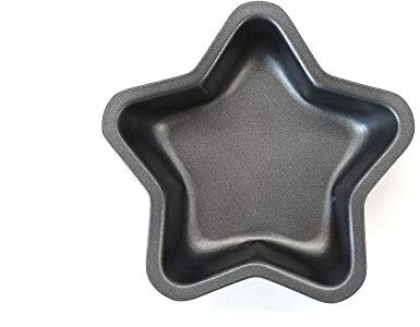 Zenker 2er Set Mini-Kuchenform in Sternform für Törtchen, Material mit Antihaftbeschichtung, hitzebeständig bis 230 °C, Maße: 11,5 x 11,5 x 3,5 cm