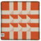 RØROS TWEED Kvam Sitzunterlage - aus norwegischer Lammwolle - Design von Kristine Five Melvaer - Maße: 45 x 45 cm (25212 - orange)