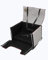 Golden Dog - Transportbox Hund mit Sicherheitsgurt XL-75x55x33 cm - Leder Imitation Autositz Hund, Wasserdicht Hundesitz Auto - Beifahrersitz Hundebox Faltbar - Anschnallgurt Hundekorb Auto, Weiß