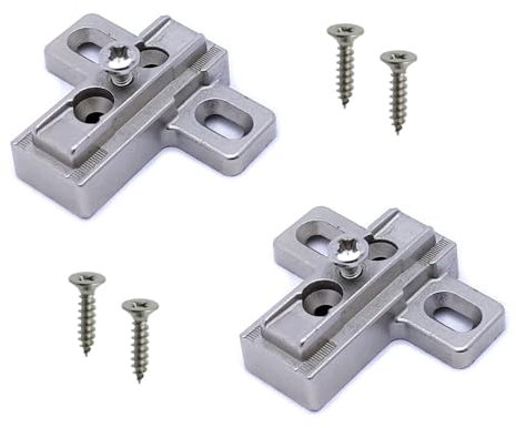 SALICE Base Serie 200 con Montaggio Tradizionale. Basetta Cerniera per Ante e Sportelli. (CROCE H06 ASIMMETRICA ZAMA)