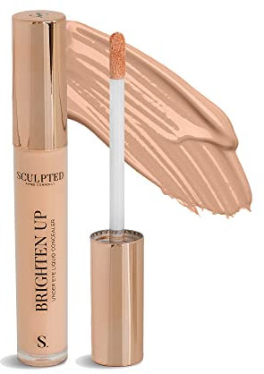 Brighten Up Under Eye Concealer from Sculpted by Aimee (Ginger) - 7ml Light Coverage Mineral Liquid Makeup Concealer for Hydrating Delicate Skin & Dark Circles with Niacinamide and Hyaluronic Acid